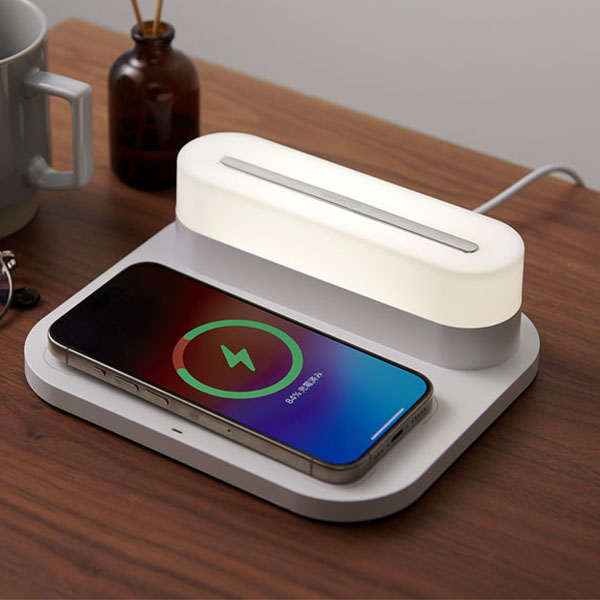 ナイトライト付ワイヤレス充電器