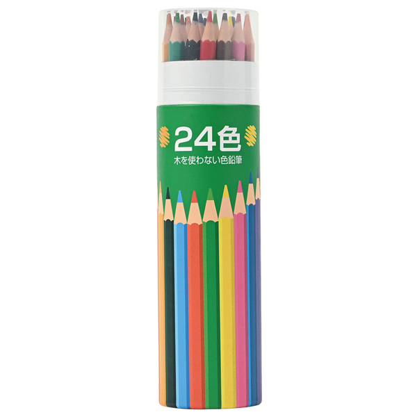 <木を使わない>色鉛筆 24色セット