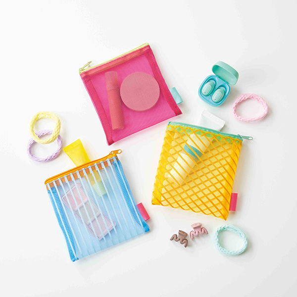 リアーク カラーメッシュポーチ