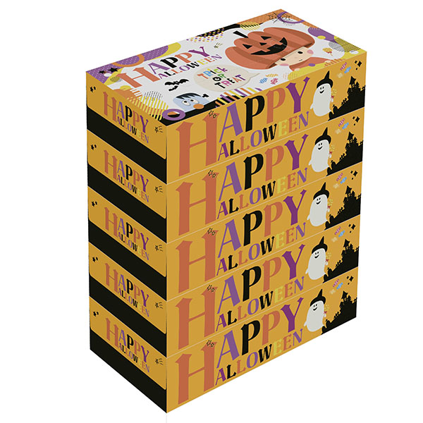 ハッピーハロウィンBOXティッシュ5個組