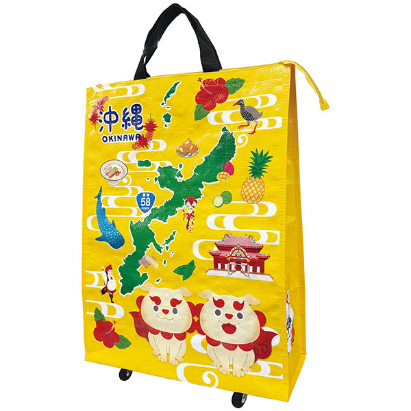 沖縄 ラミクロスバッグL キャスター付