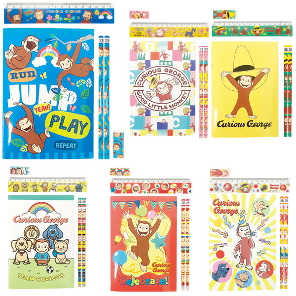 おさるのジョージ BIGメモ文具5点セット