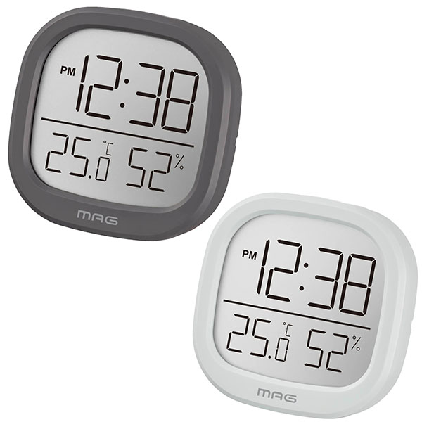 時計付温度湿度計
