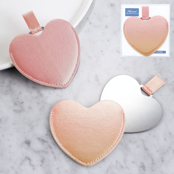 ハート型スリムプレートミラー