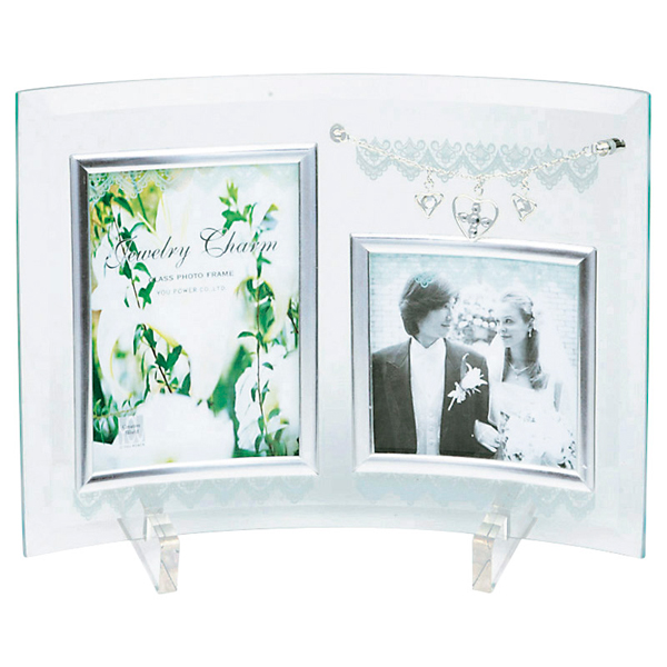 ジュエリーチャーム ガラスフォトフレーム2W