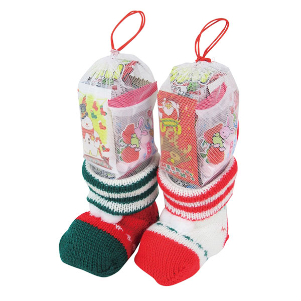 クリスマスミニニットブーツ