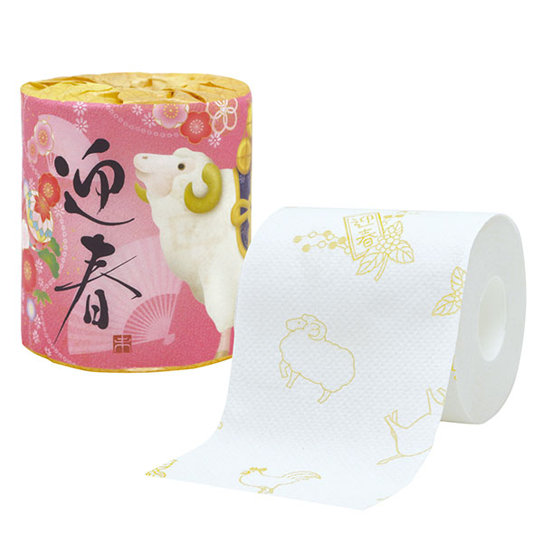 2027干支トイレットプリントロールダブル(27.5m)