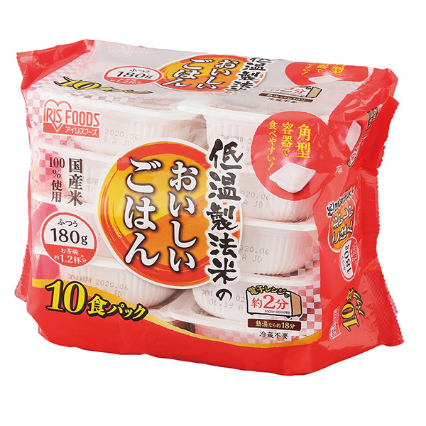 低温製法米のおいしいごはん180g×10食パック