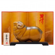干支置物 あめ釉(小)