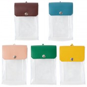 カラーフラップクリアポーチ(縦型)