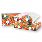 迎春 干支ボックスティッシュ