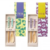 伊砂文様 箸・スプーンセット