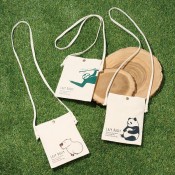 のんびり日和 コットンスマホサコッシュ