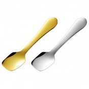 SURUN 純銅アイスクリームスプーン2PCS(ゴールド&シルバー)