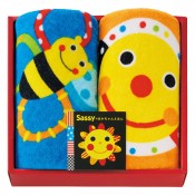 サッシーのあかちゃんえほんタオル フェイスタオル2P