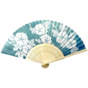 白竹扇子 朝顔