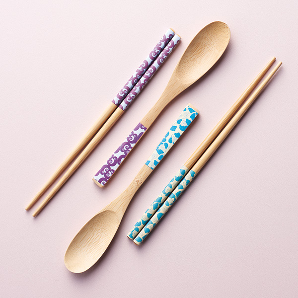 伊砂文様 箸・スプーンセット 伊砂文様 箸・スプーンセット