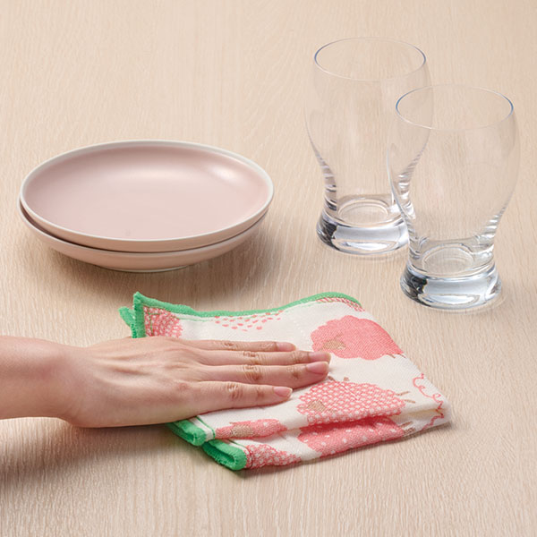 ありがとうの気持ちです ひつじさんかや織ふきん ありがとうの気持ちです ひつじさんかや織ふきん