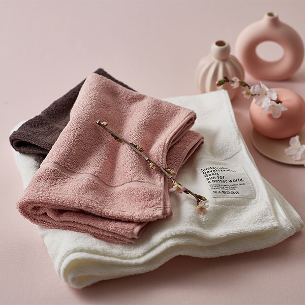 サクラオーガニック sustainable オーガニックコットンハンドタオル サクラオーガニック sustainable オーガニックコットンハンドタオル