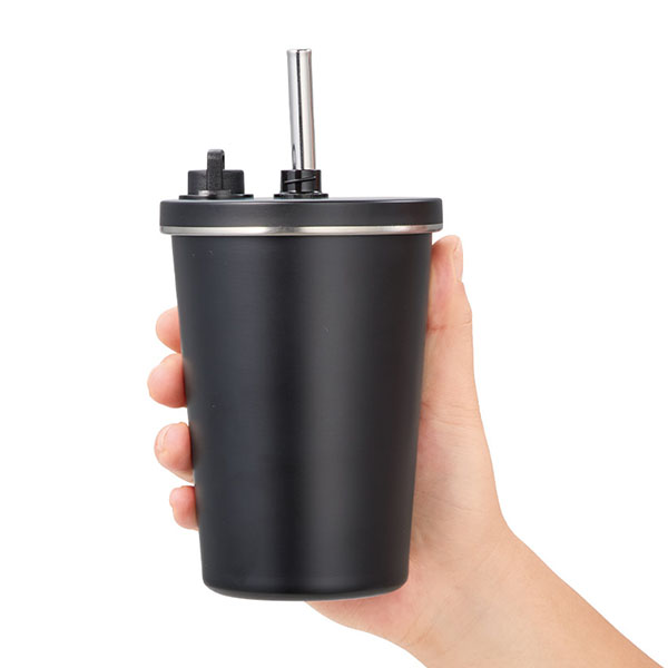 ストロー付ステンレスサーモタンブラー370ml ストロー付ステンレスサーモタンブラー370ml