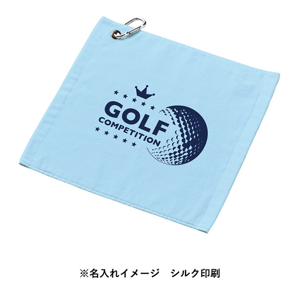 プリントしやすいコットンシャーリングカラビナ付ハンドタオル プリントしやすいコットンシャーリングカラビナ付ハンドタオル