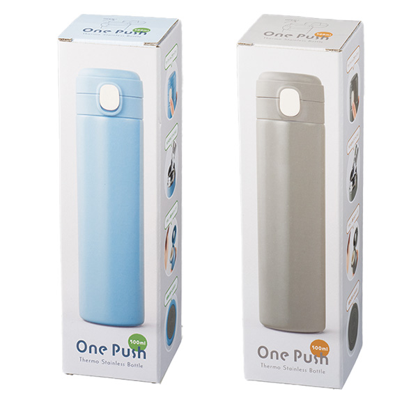 ワンプッシュ 真空保冷温ボトル500ml ワンプッシュ 真空保冷温ボトル500ml
