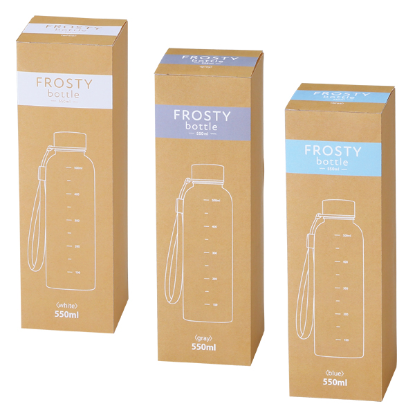 メモリ付きフロスティボトル550ml(ストラップ付き) メモリ付きフロスティボトル550ml(ストラップ付き)